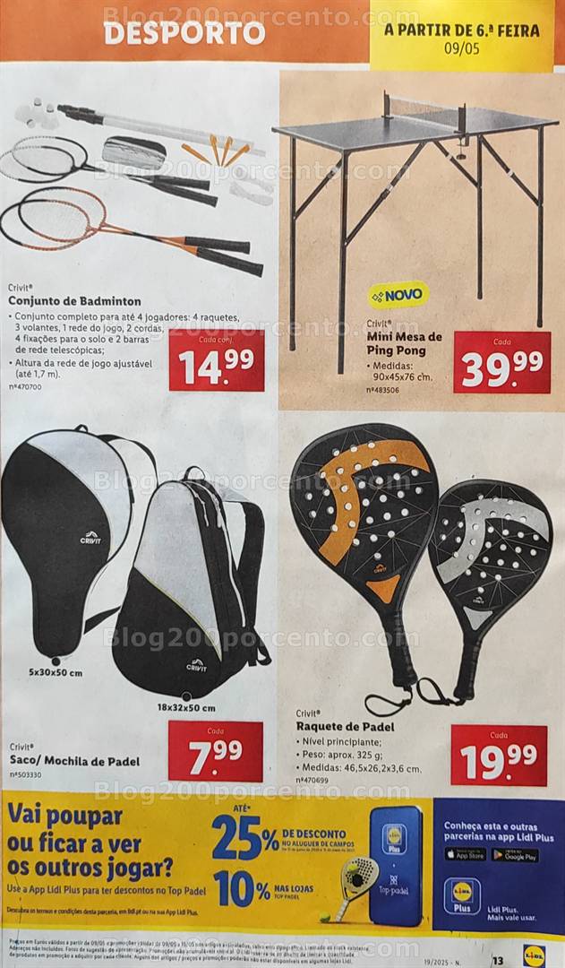 Antevisão Folheto LIDL Bazar Promoções de 5 a 15 maio bazar