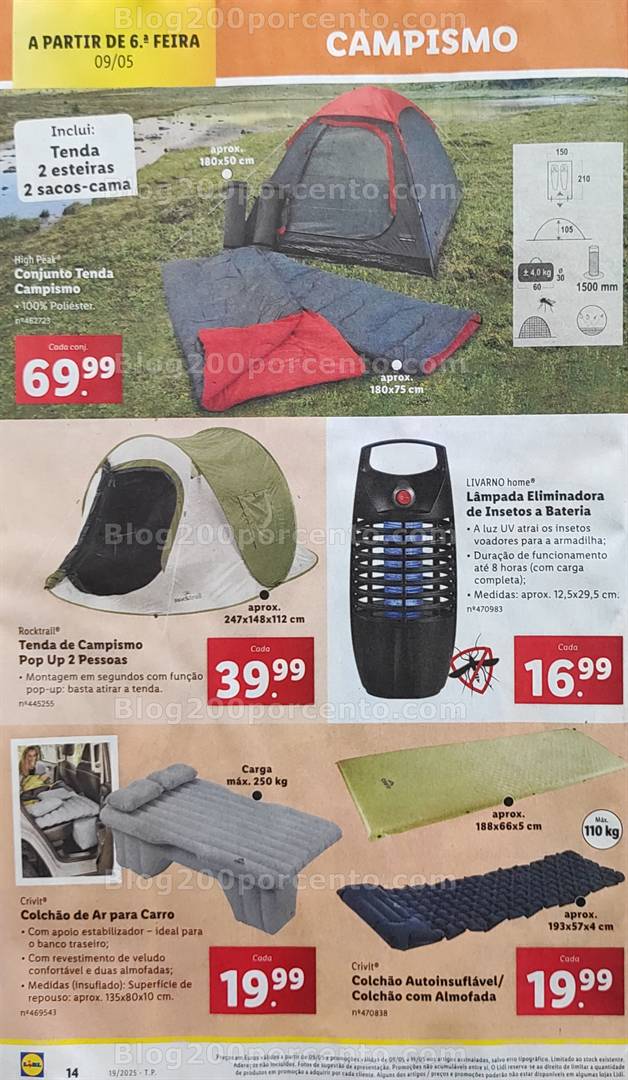 Antevisão Folheto LIDL Bazar Promoções de 5 a 15 maio bazar