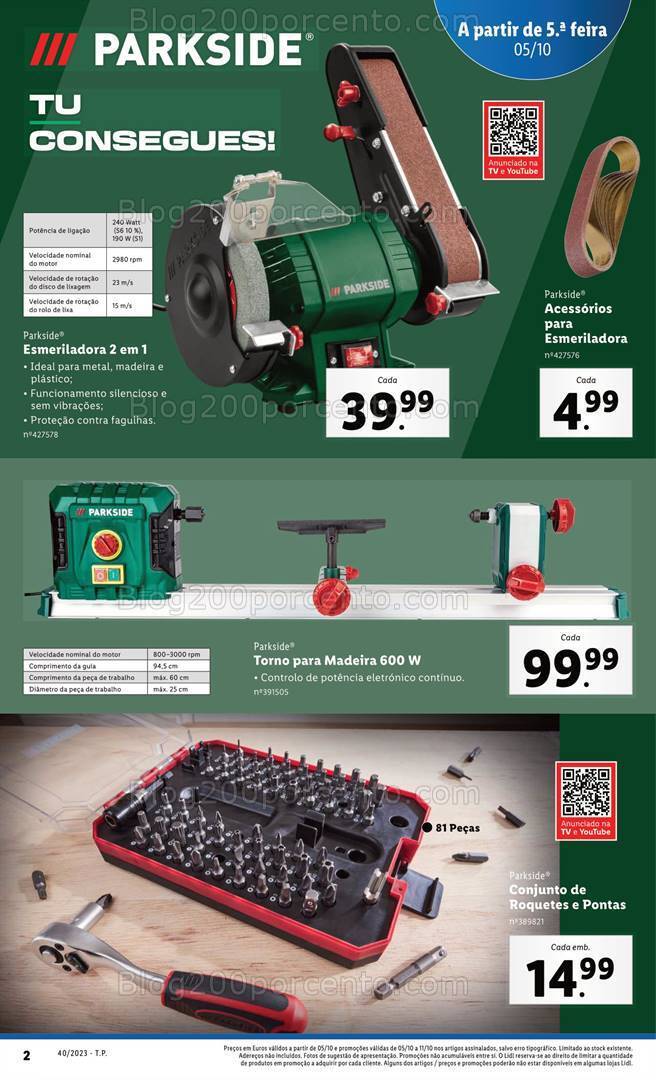 Antevisão Folheto LIDL Bazar Promoções a partir de 5 outubro