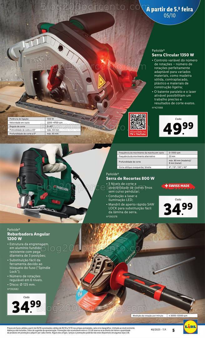 Antevisão Folheto LIDL Bazar Promoções a partir de 5 outubro