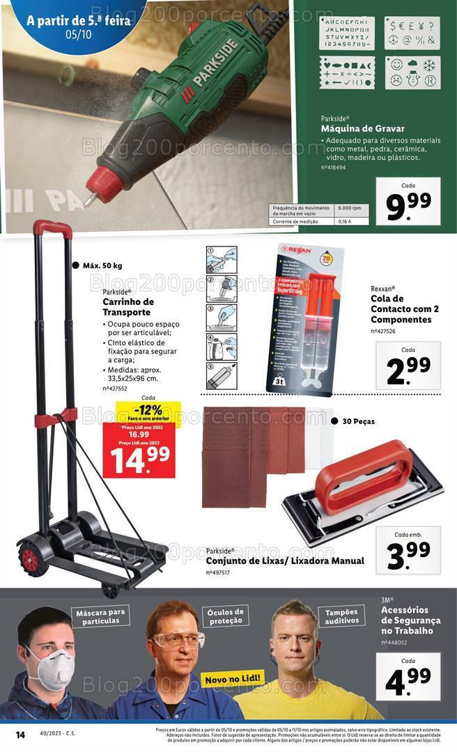 Antevisão Folheto LIDL Bazar Promoções a partir de 5 outubro