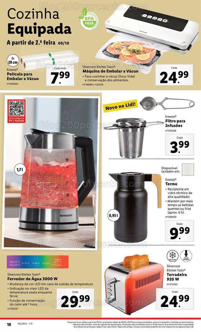 Antevisão Folheto LIDL Bazar Promoções a partir de 9 outubro