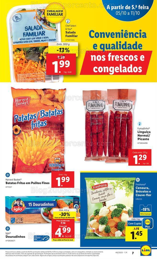 Antevisão Folheto LIDL Promoções de 5 a 11 outubro