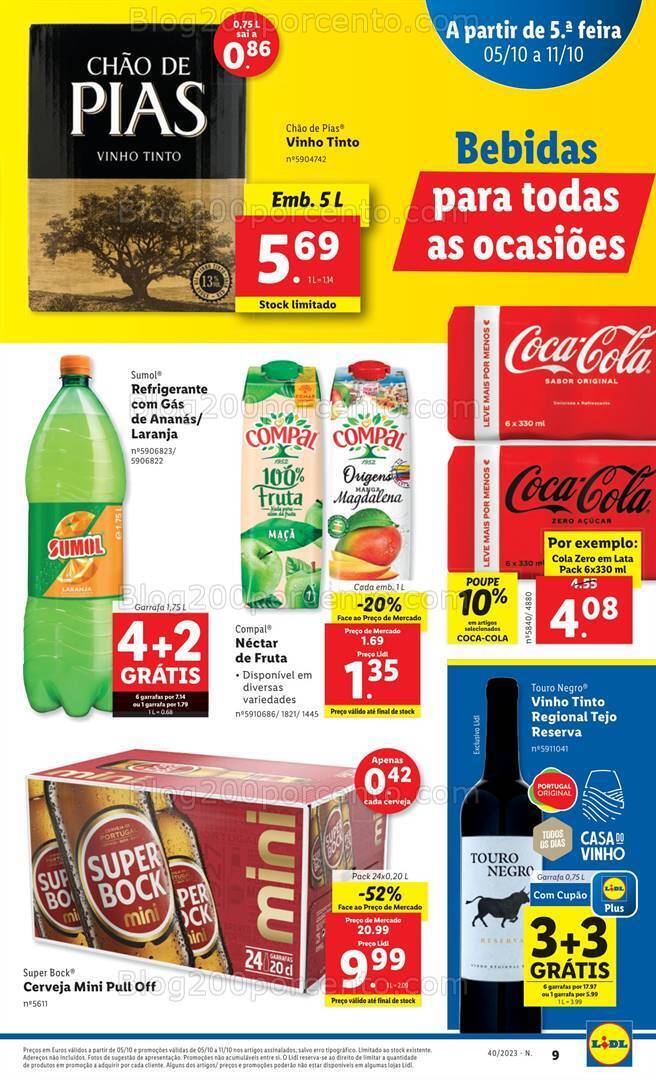 Antevisão Folheto LIDL Promoções de 5 a 11 outubro