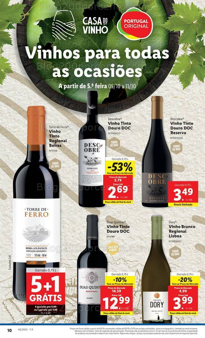 Antevisão Folheto LIDL Promoções de 5 a 11 outubro