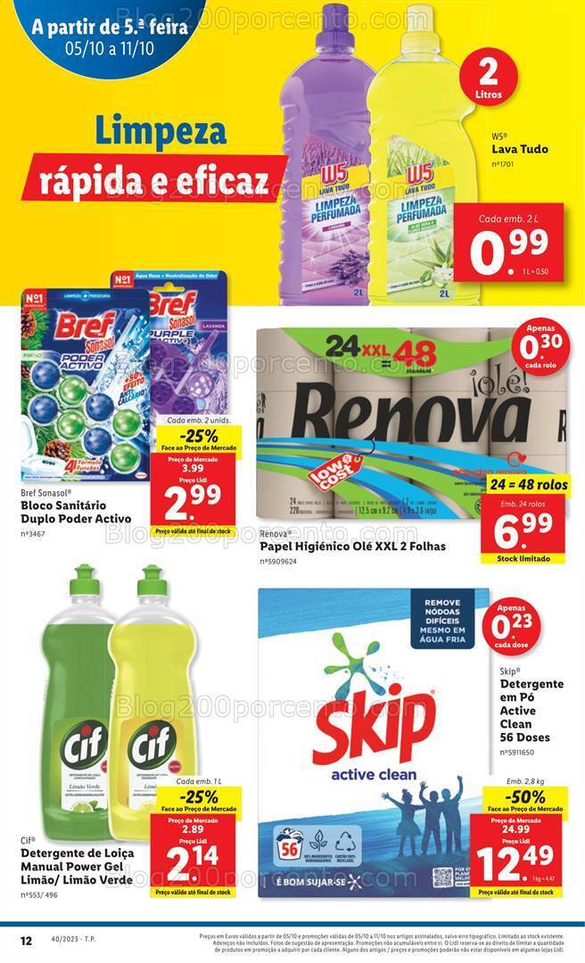 Antevisão Folheto LIDL Promoções de 5 a 11 outubro