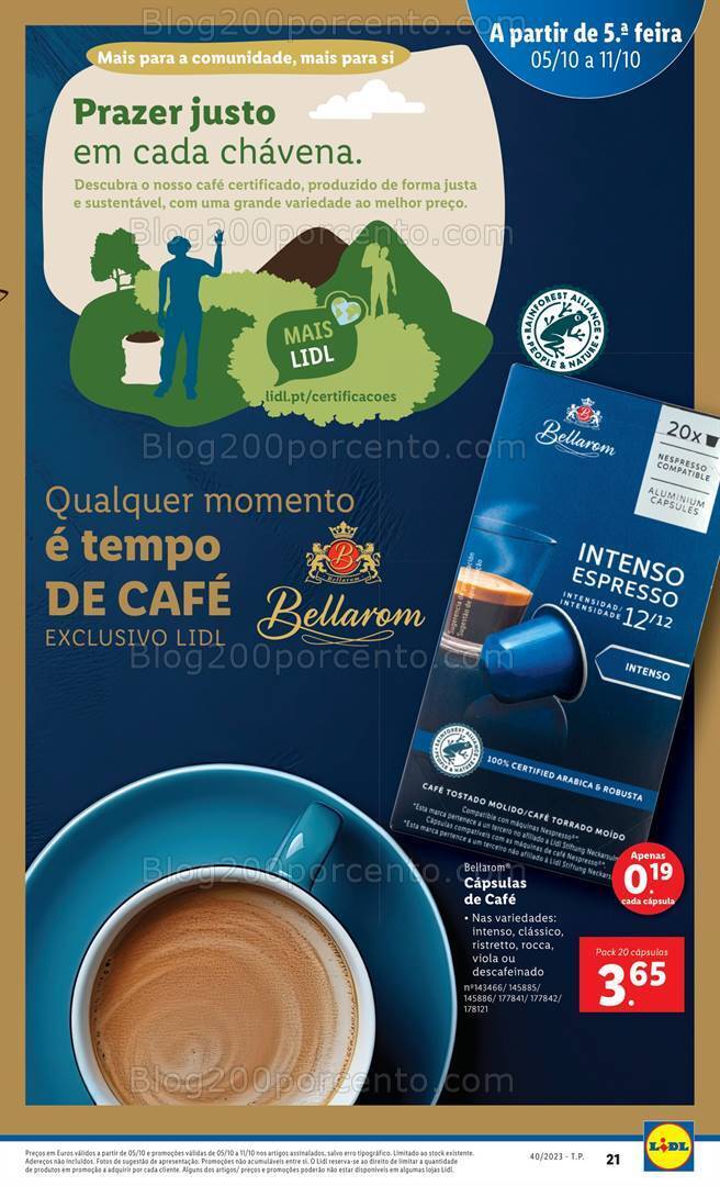 Antevisão Folheto LIDL Promoções de 5 a 11 outubro