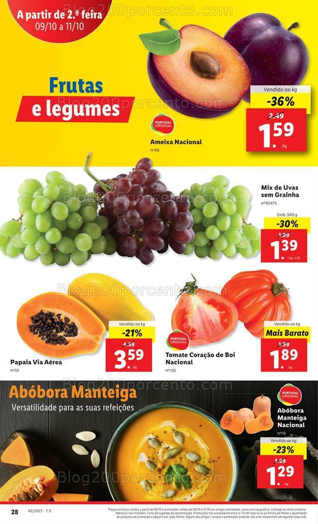 Antevisão Folheto LIDL Promoções de 5 a 11 outubro