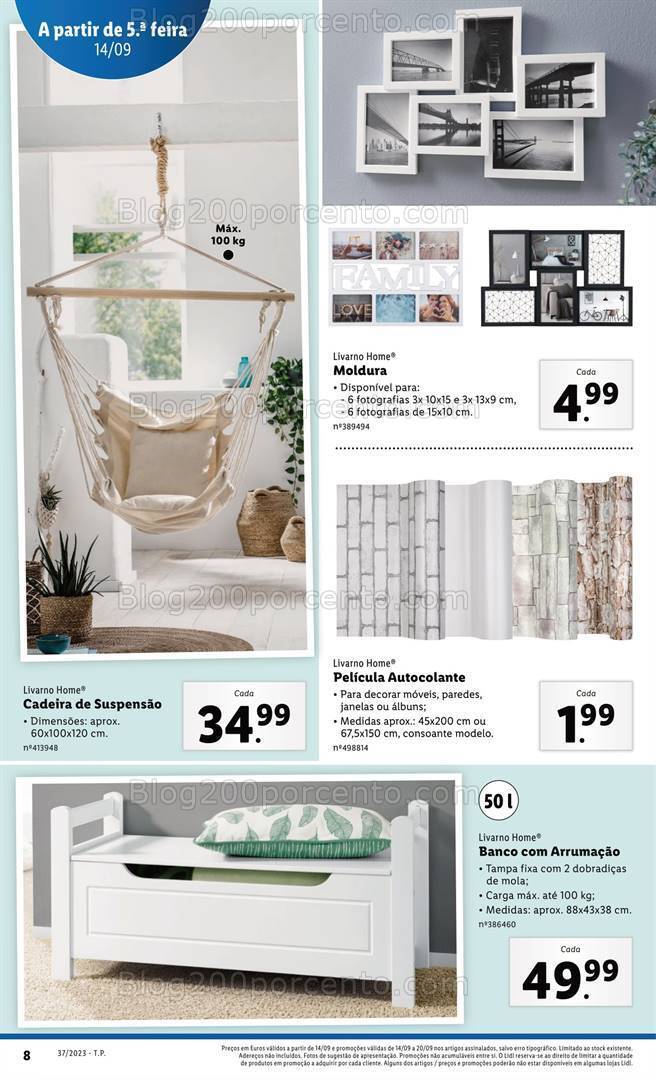 Antevisão Folheto LIDL Bazar Promoções de 14 a 20 setembro