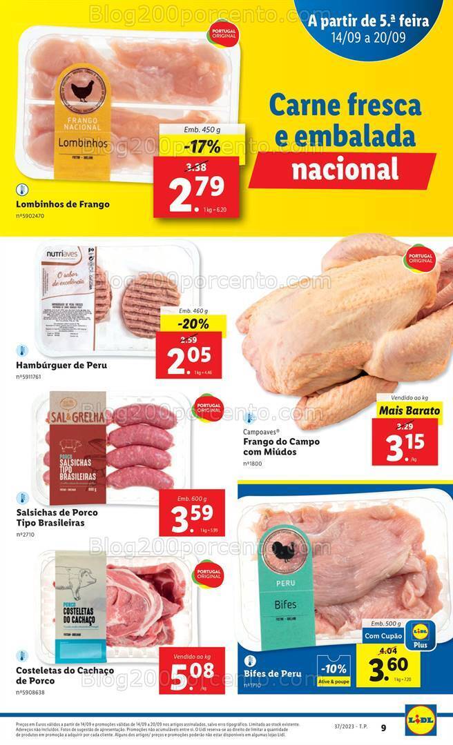 Antevisão Folheto LIDL Promoções de 14 a 20 setembro