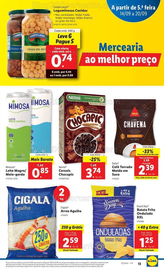 Antevisão Folheto LIDL Promoções de 14 a 20 setembro