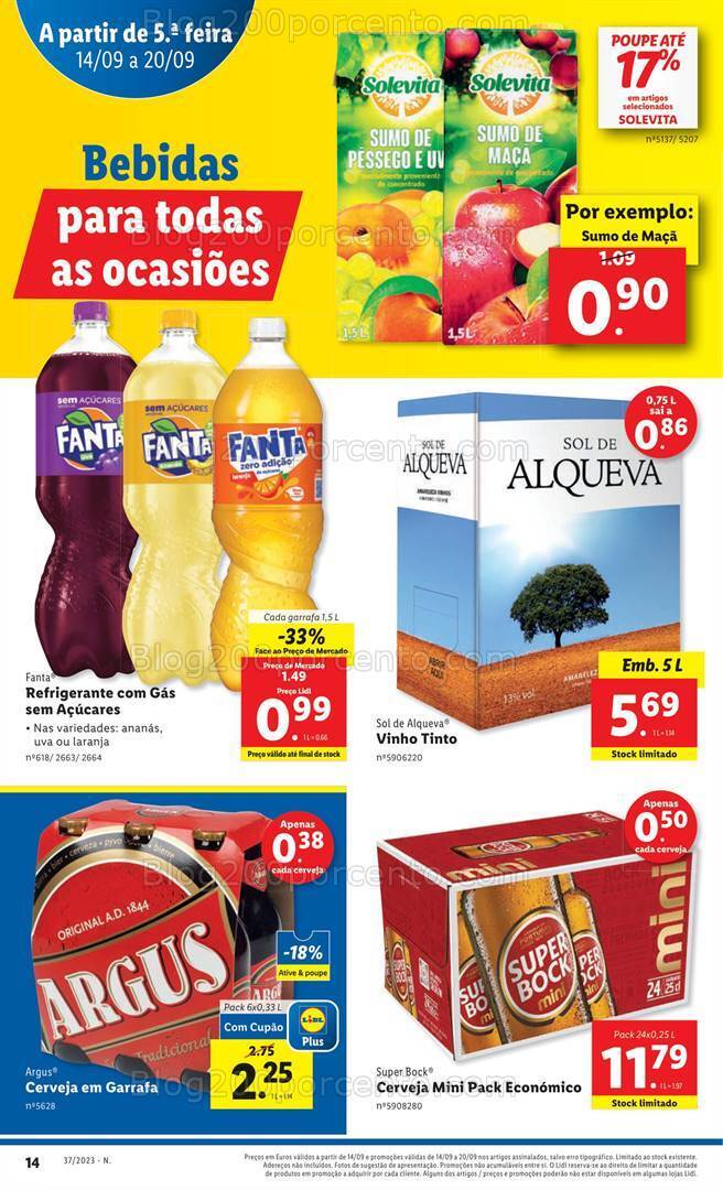 Antevisão Folheto LIDL Promoções de 14 a 20 setembro