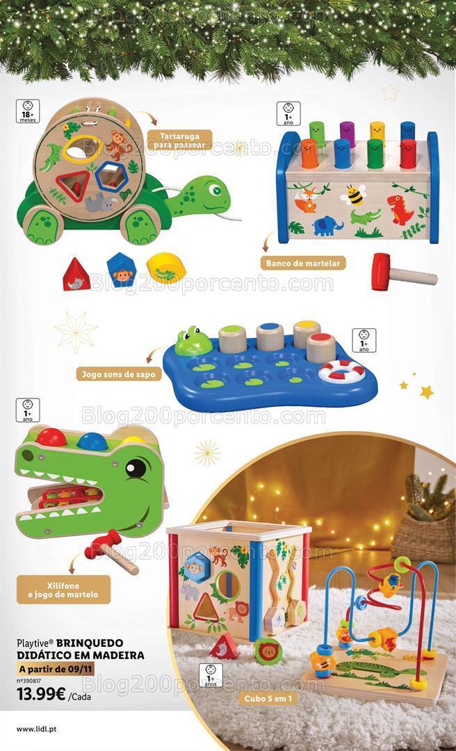 Antevisão Folheto LIDL Brinquedos de Natal Promoções de 9 novembro a 24 dezembro