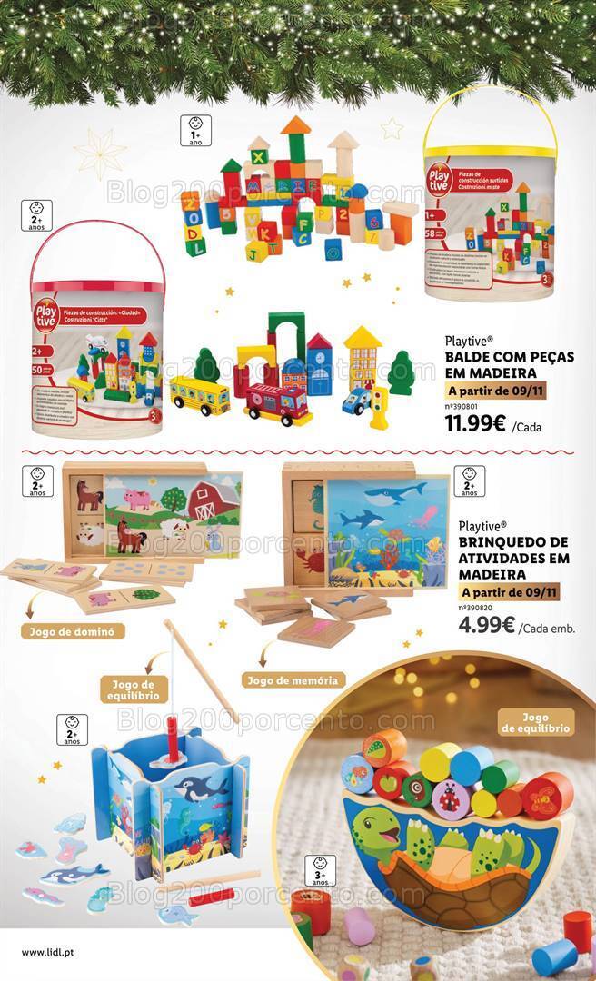 Antevisão Folheto LIDL Brinquedos de Natal Promoções de 9 novembro a 24 dezembro