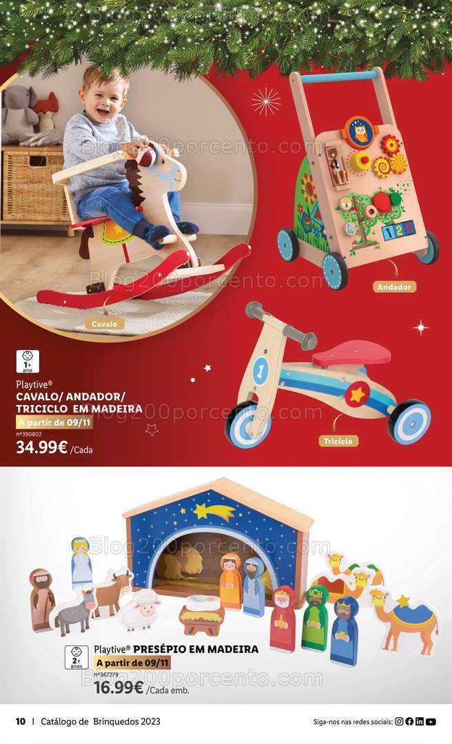 Antevisão Folheto LIDL Brinquedos de Natal Promoções de 9 novembro a 24 dezembro