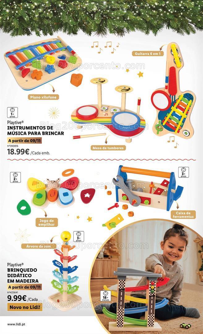 Antevisão Folheto LIDL Brinquedos de Natal Promoções de 9 novembro a 24 dezembro
