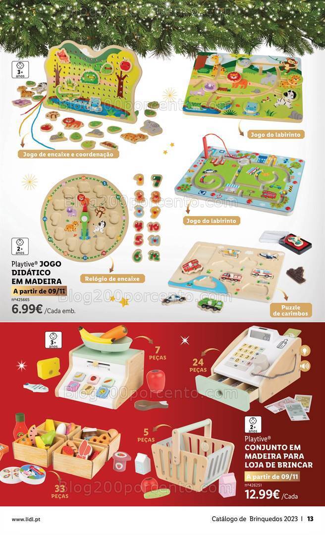 Antevisão Folheto LIDL Brinquedos de Natal Promoções de 9 novembro a 24 dezembro