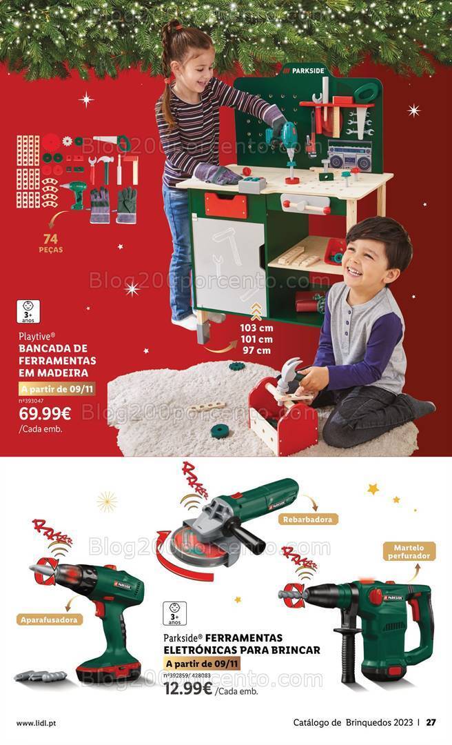 Antevisão Folheto LIDL Brinquedos de Natal Promoções de 9 novembro a 24 dezembro