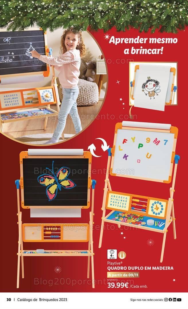 Antevisão Folheto LIDL Brinquedos de Natal Promoções de 9 novembro a 24 dezembro
