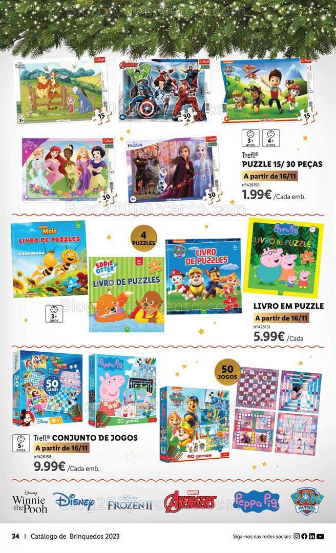 Antevisão Folheto LIDL Brinquedos de Natal Promoções de 9 novembro a 24 dezembro