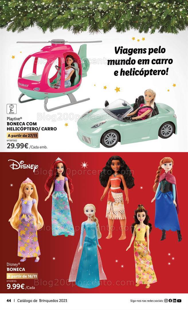 Antevisão Folheto LIDL Brinquedos de Natal Promoções de 9 novembro a 24 dezembro