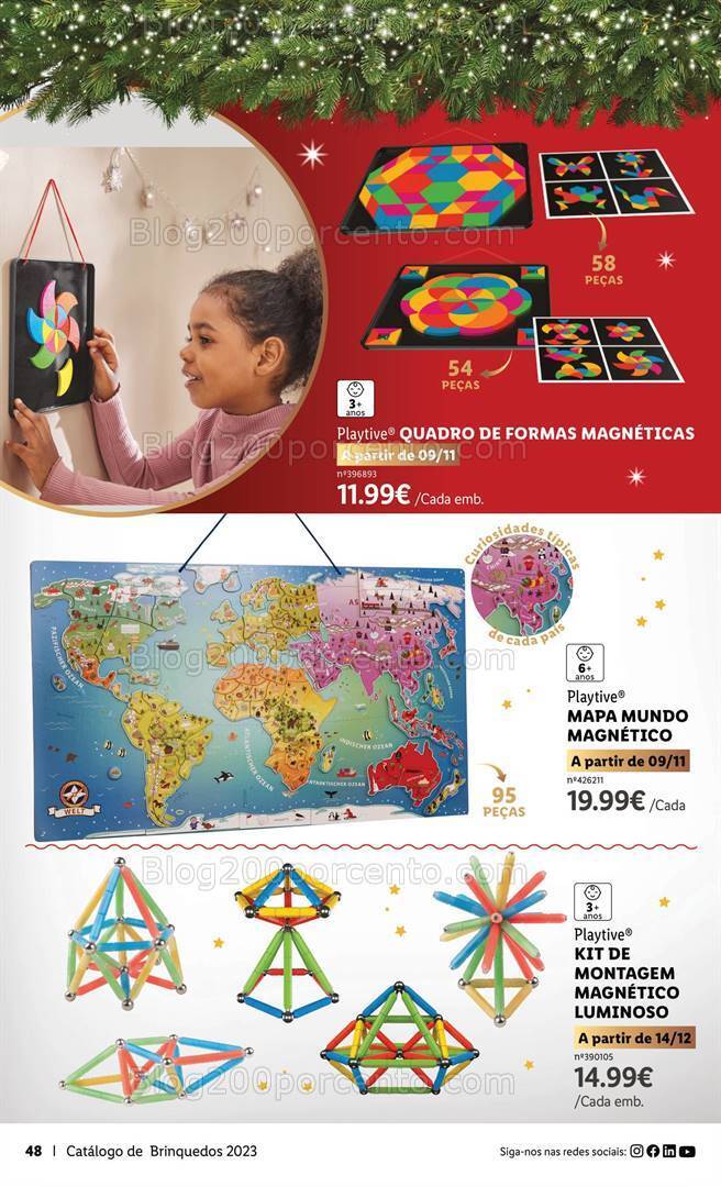 Antevisão Folheto LIDL Brinquedos de Natal Promoções de 9 novembro a 24 dezembro