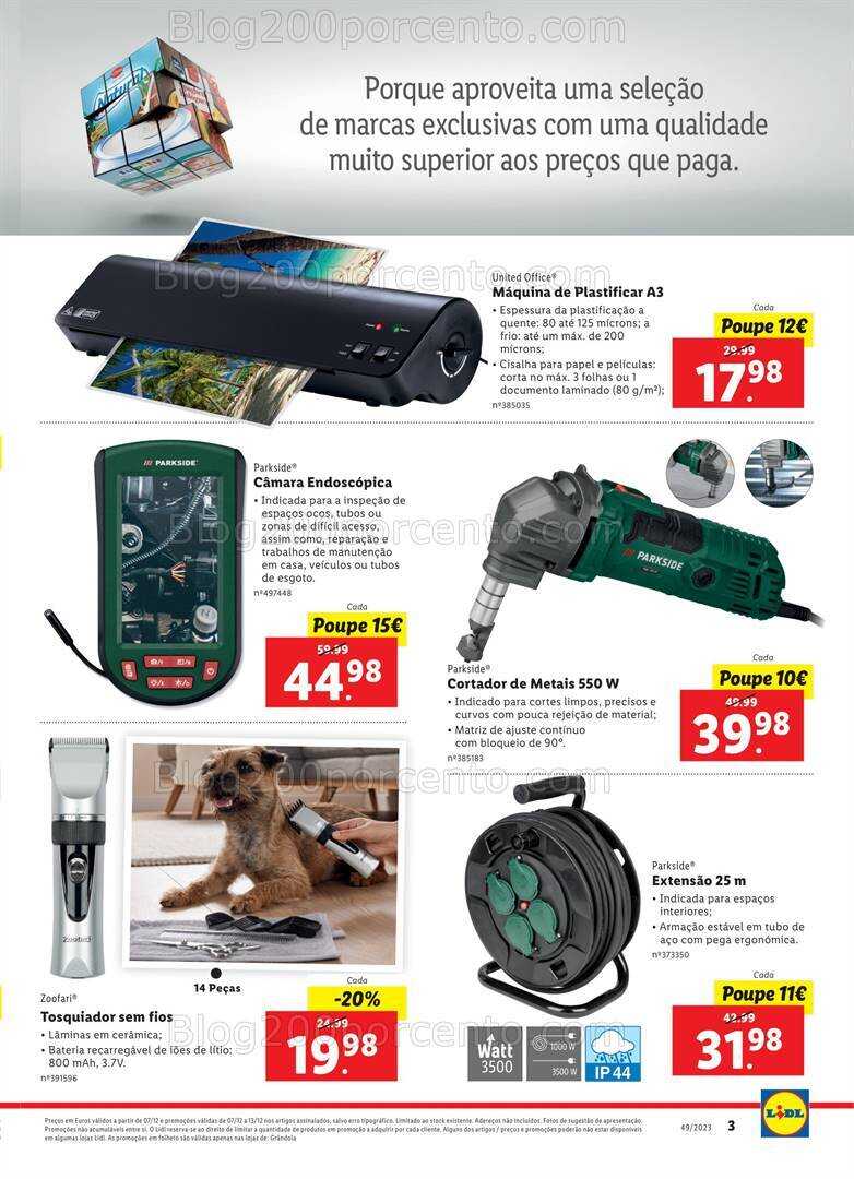 Antevisão Folheto LIDL Especial Grandola Promoções de 7 a 13 dezembro