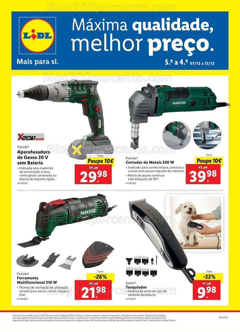 Antevisão Folheto LIDL Especial Vizela Promoções de 7 a 13 dezembro