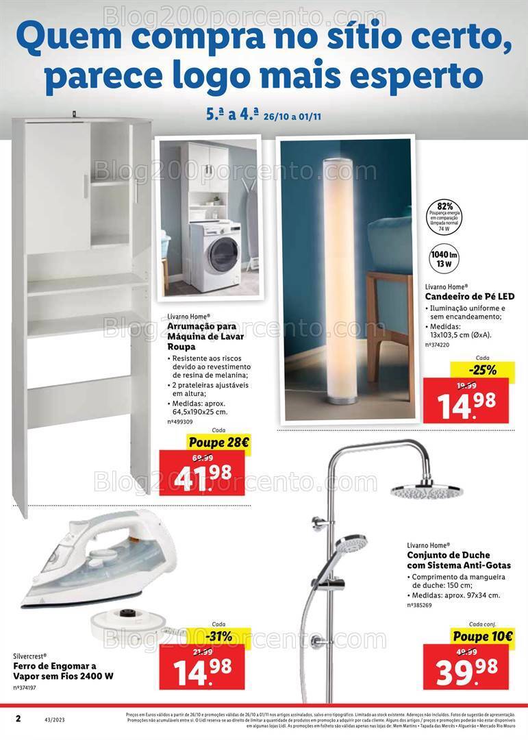 Antevisão Folheto LIDL Extra Merces Promoções de 26 outubro a 1 novembro