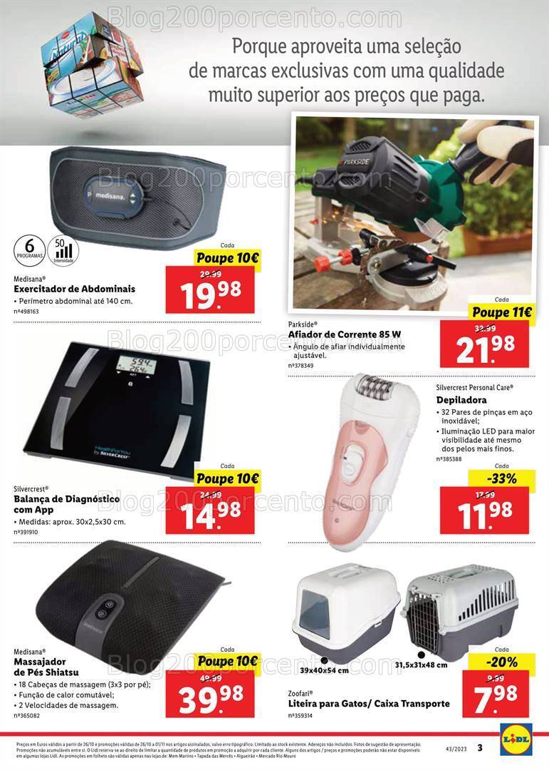 Antevisão Folheto LIDL Extra Merces Promoções de 26 outubro a 1 novembro