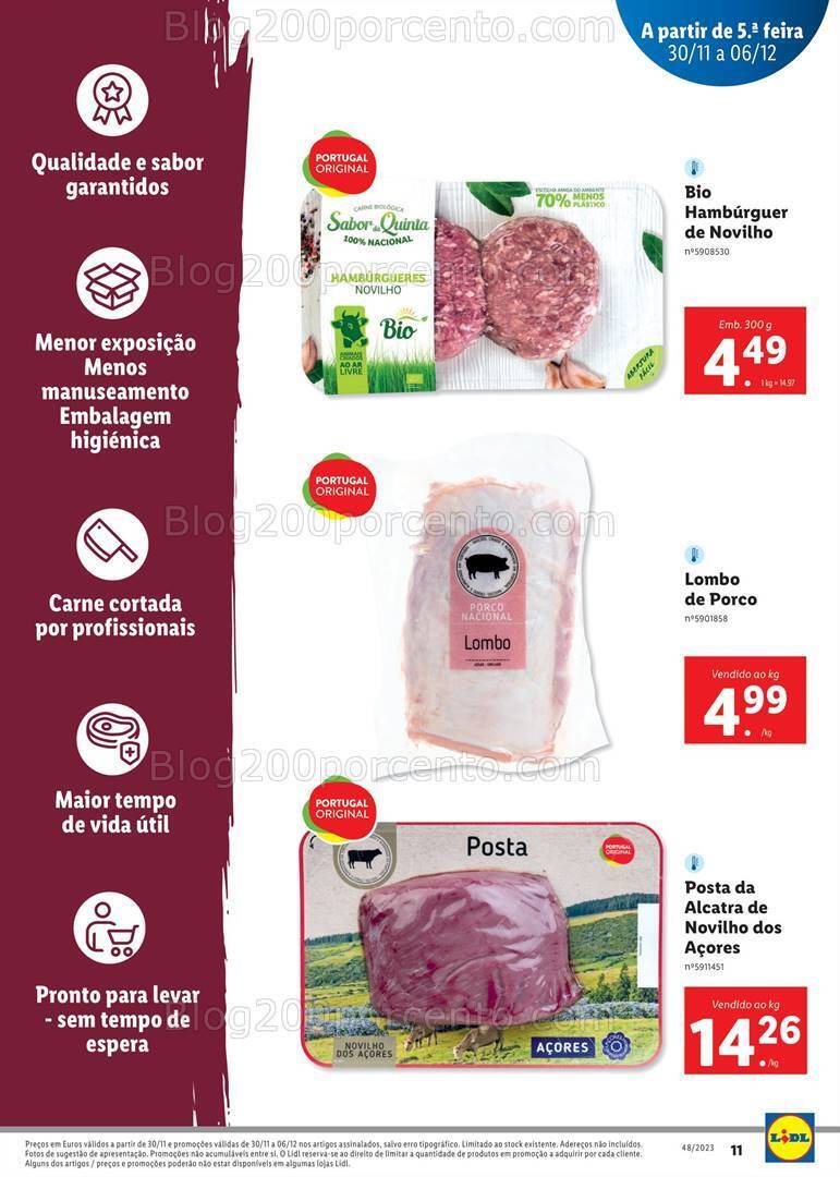 Antevisão Folheto LIDL Reabertura Vizela Promoções até 6 dezembro