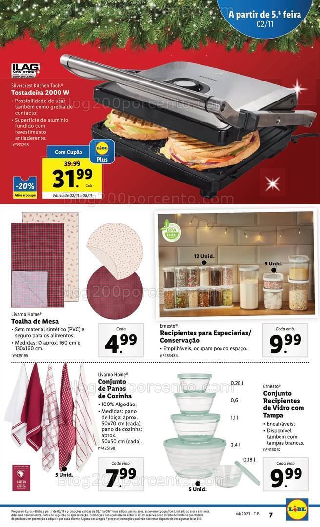 Antevisão Folheto LIDL Bazar Promoções de 2 a 8 novembro