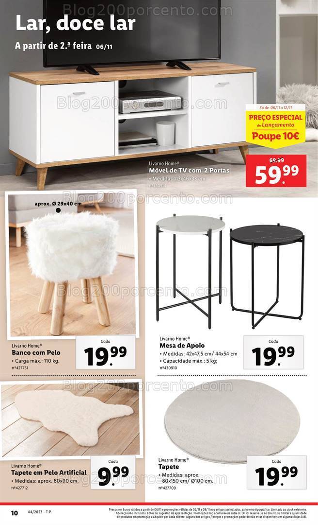 Antevisão Folheto LIDL Bazar Promoções de 2 a 8 novembro