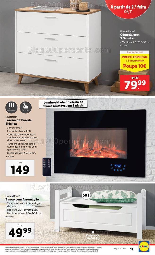 Antevisão Folheto LIDL Bazar Promoções de 2 a 8 novembro