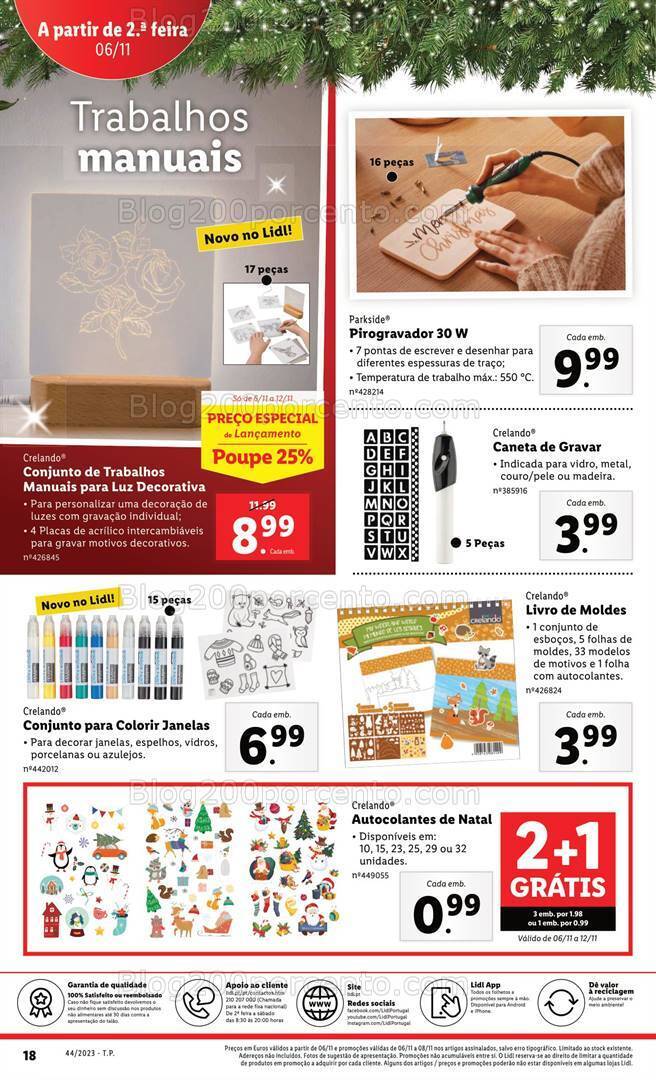 Antevisão Folheto LIDL Bazar Promoções de 2 a 8 novembro