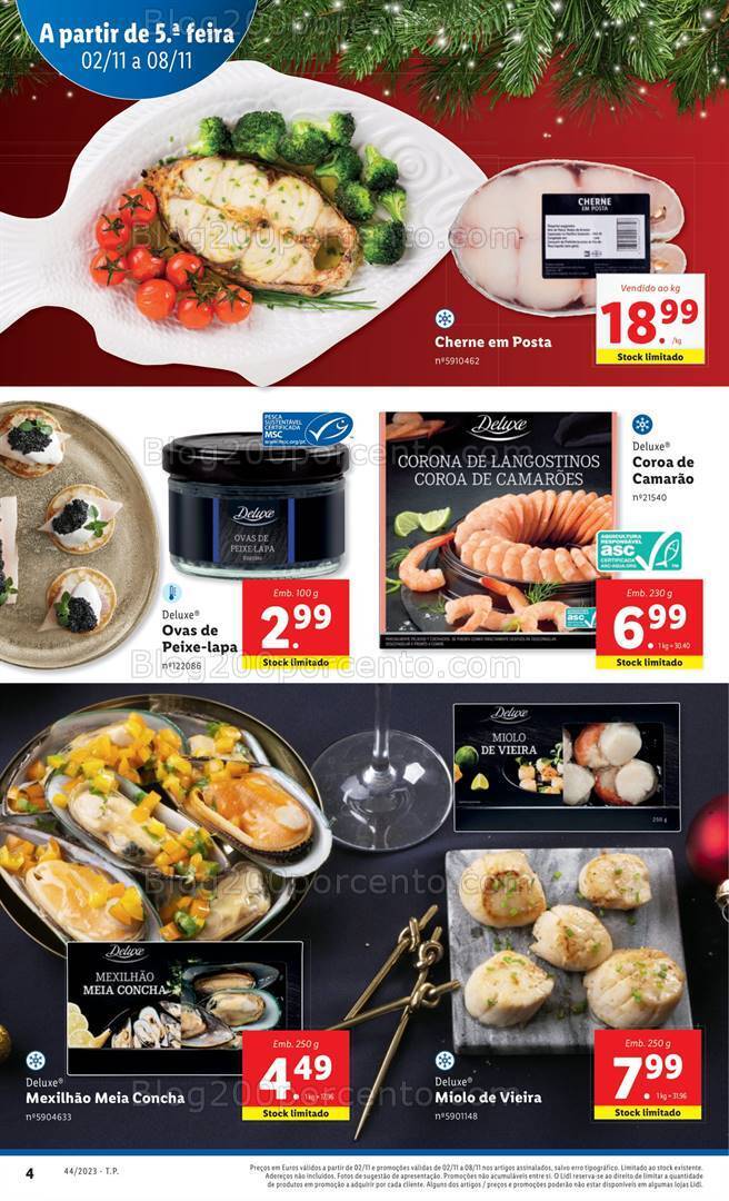 Antevisão Folheto LIDL Natal Promoções de 2 a 8 novembro