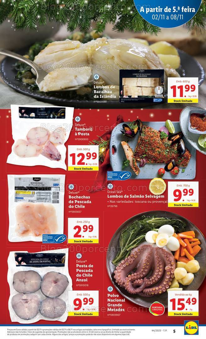 Antevisão Folheto LIDL Natal Promoções de 2 a 8 novembro