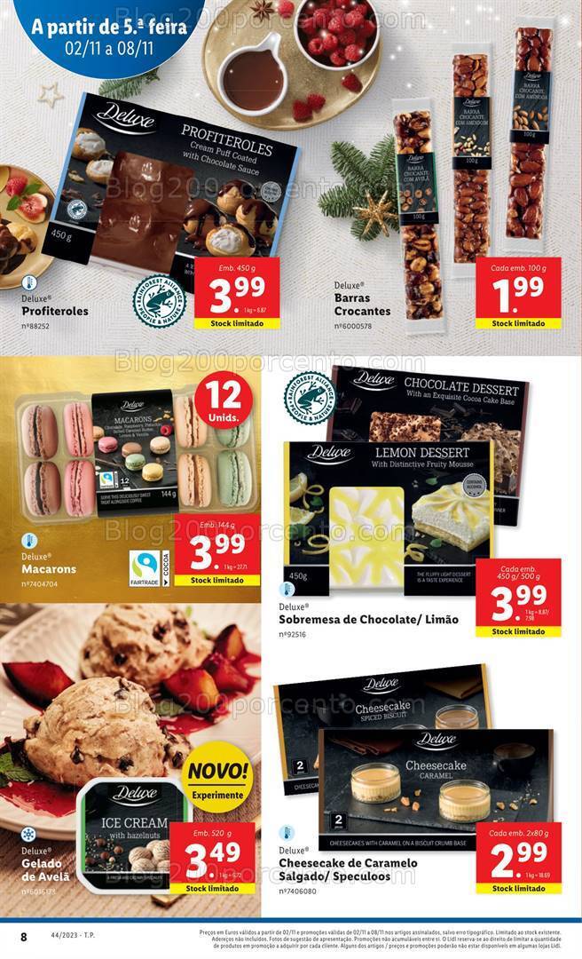 Antevisão Folheto LIDL Natal Promoções de 2 a 8 novembro