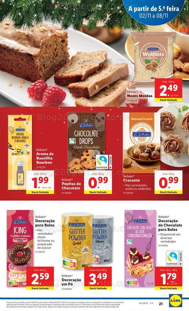 Antevisão Folheto LIDL Natal Promoções de 2 a 8 novembro
