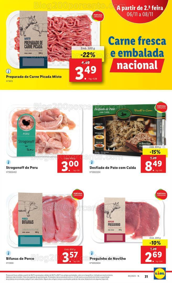 Antevisão Folheto LIDL Promoções de 2 a 8 novembro