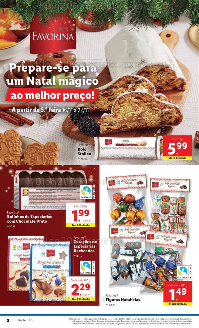 Antevisão Folheto LIDL Natal Promoções de 16 a 22 novembro