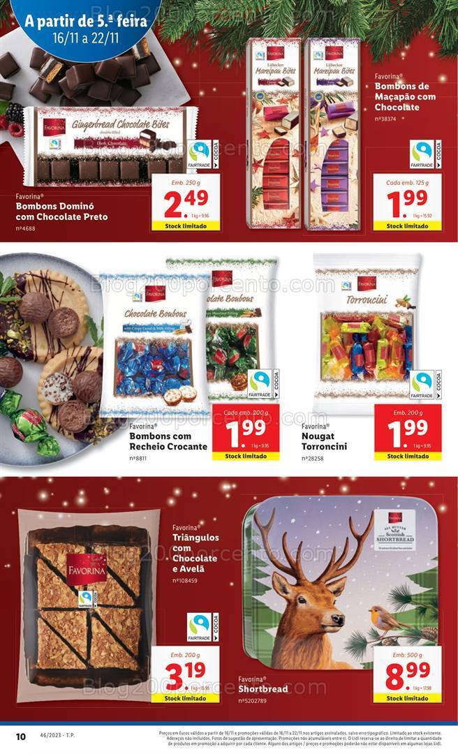 Antevisão Folheto LIDL Natal Promoções de 16 a 22 novembro