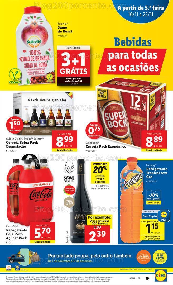 Antevisão Folheto LIDL Promoções de 16 a 22 novembro