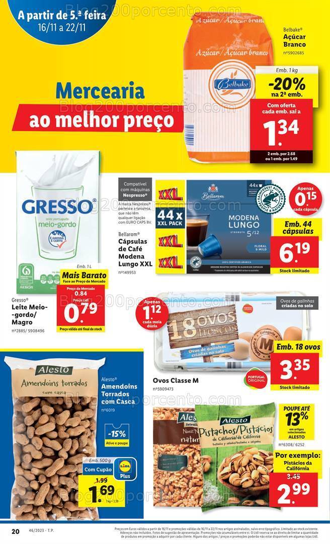 Antevisão Folheto LIDL Promoções de 16 a 22 novembro