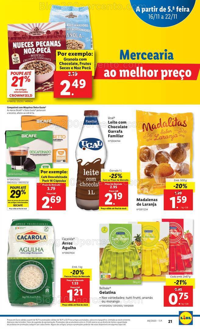 Antevisão Folheto LIDL Promoções de 16 a 22 novembro