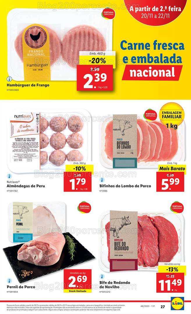 Antevisão Folheto LIDL Promoções de 16 a 22 novembro