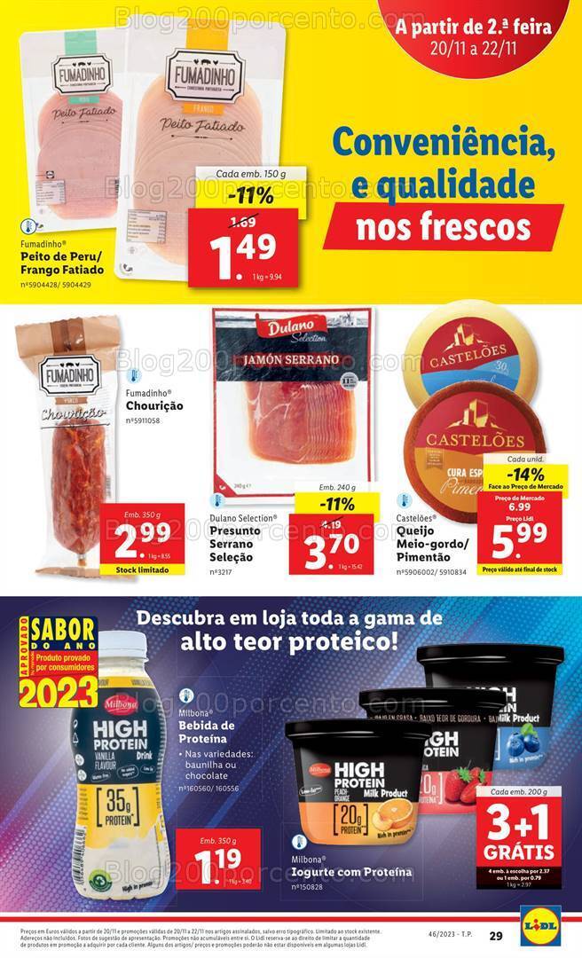 Antevisão Folheto LIDL Promoções de 16 a 22 novembro