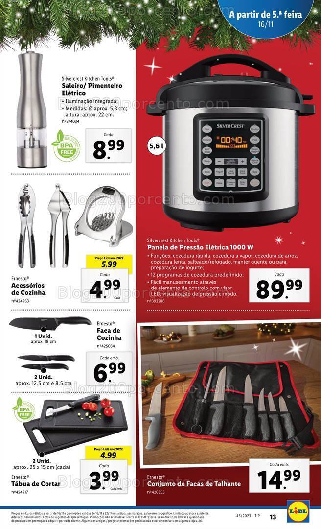 Antevisão Folheto LIDL Bazar Promoções a partir de 16 novembro