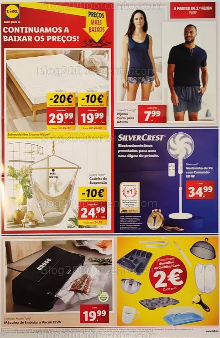 Antevisão Folheto LIDL Bazar Promoções a partir de 15 julho
