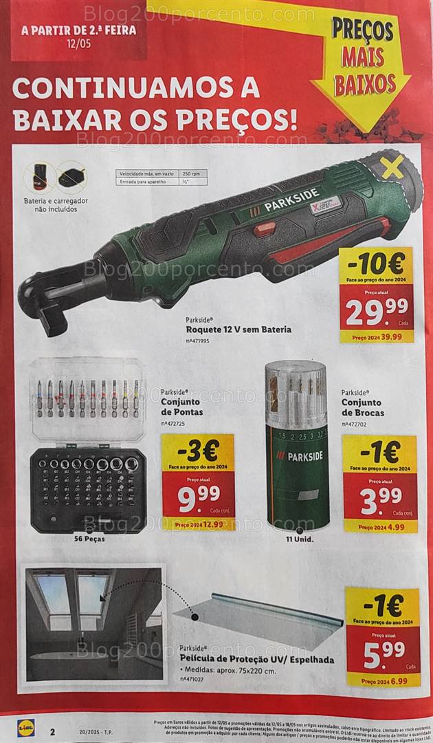 Antevisão Folheto LIDL Bazar Promoções de 16 a 22 de maio ferramentas